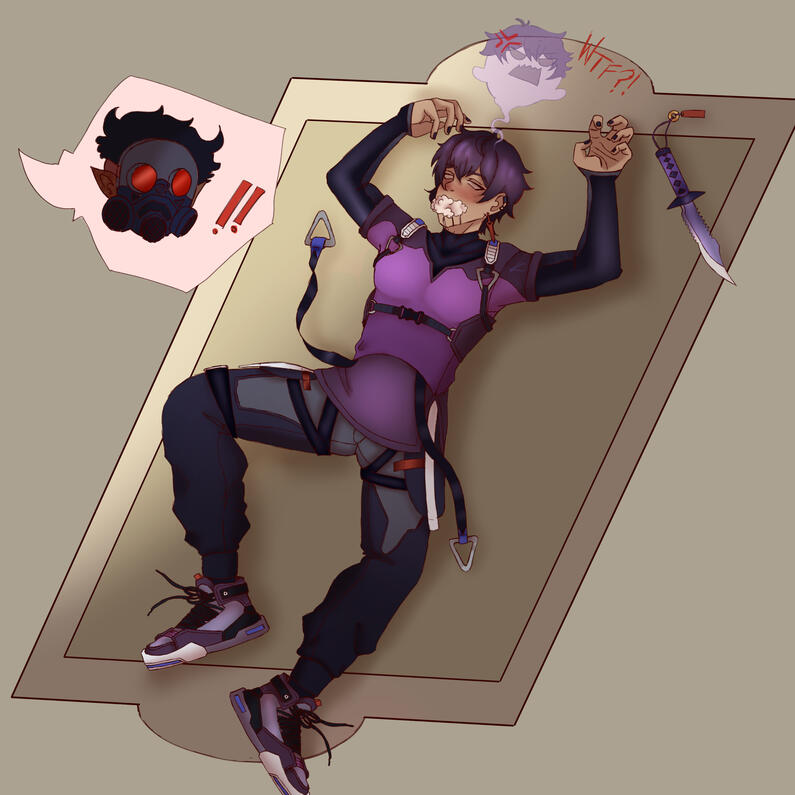 Shoto dying in a gluetrap
